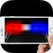 Police siren light &amp; sound icon