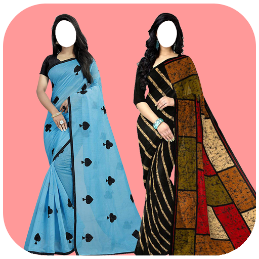 Women Cotton Sarees Photo Montage icon