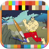 Coloring Pages of Hulk Hero icon