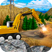Heavy Excavator Stone Driller Simulator icon