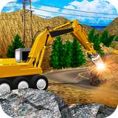 Heavy Excavator Stone Driller Simulator