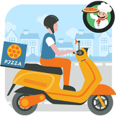Moto Pizza Delivery Rider icon