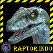 Talking Jurassic Raptor Blue Dinosaur GO icon