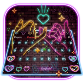 Neon Pink Promise Keyboard Theme icon