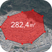 Gps Area Calculator &amp; Map Distance Measure Field icon