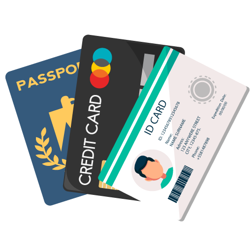 Id, card holder icon