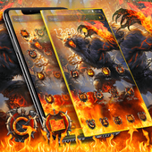 Fire Wolf Launcher Theme 🐺🔥 icon