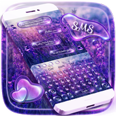 SMS Schimmer Lavendel Tastatur icon