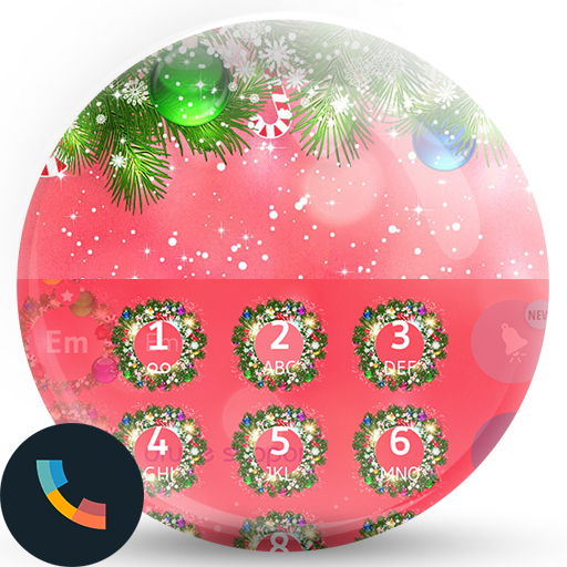 Xmas Red Phone Dialer Theme icon