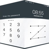 Applock Theme Black&amp;White icon