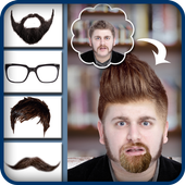 Man Hair Mustache Style PRO أيقونة