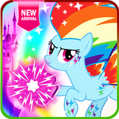 Rainbow Dash Running Out The Street icon