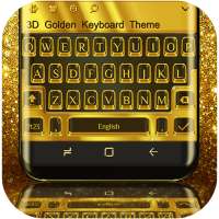 3D Golden Keyboard Theme on 9Apps