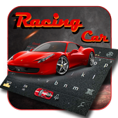 Sports car theme keyboard icon