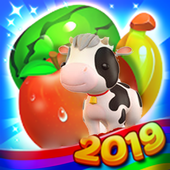 Cow Fruit Crush 糖果 🐄 icon