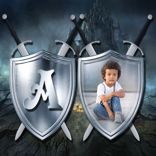 Shield Text Photo Frames icon