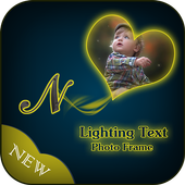Lighting Text Photo Frames icon