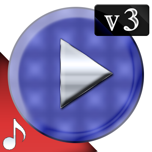 Poweramp v3 skin blue carbon icon