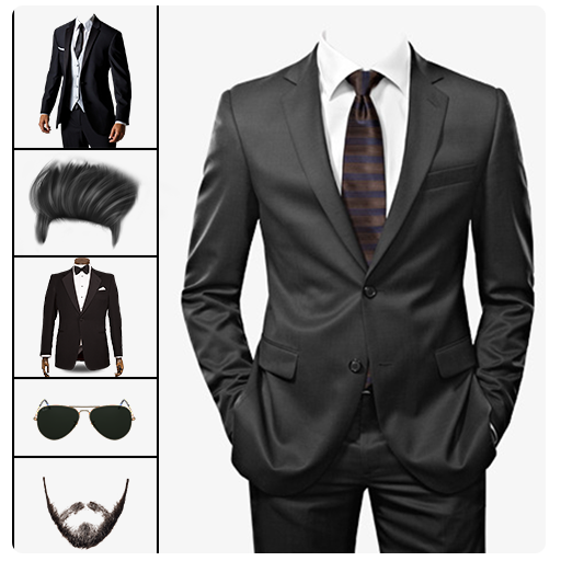 Formal Men Photo Suit: Photo Editor Hair, Mustache icon