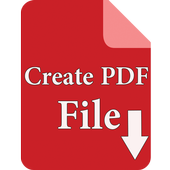 How to Create PDF File icon