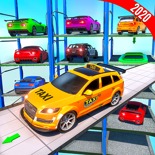 Modern Taxi Multi Level Ramp Car Parking Game icon