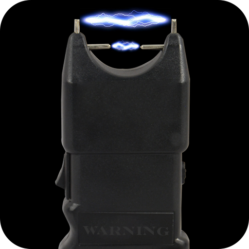 Realistic stun gun icon