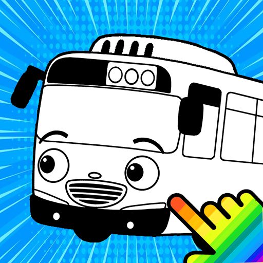 Little Bus Coloring Magic Touch icon