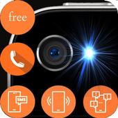 sms &amp; call flash blinking icon