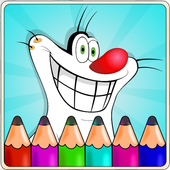 Cockroaches Coloring For Oggy icon