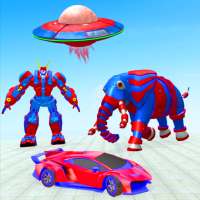 Grand Elephant Robot Jet Transform game