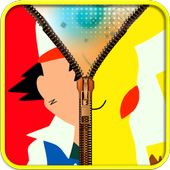 Ash &amp; Pikachu Zip ScreenLocker icon