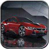 Luxury car Theme Black red icon
