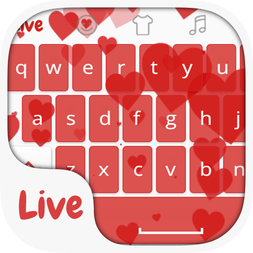 Heart Falling Live Keyboard icon