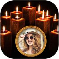 Candle Light Photo Frame - Collage Editor on 9Apps