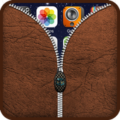 Leather Zipper Lock Screen HD icon