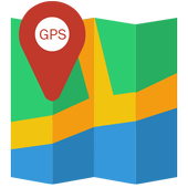 GPS navigation and maps icon
