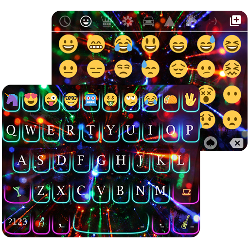 Emoji Keyboard Neon Rainbow icon