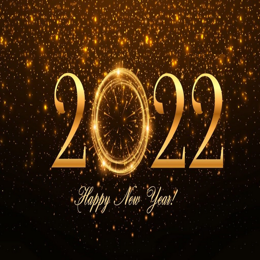happy new year wishes 2022 icon