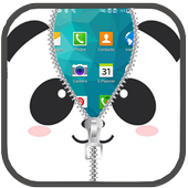 Panda Lock Screen Zipper icon