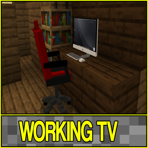 Working TV Decoration Furniture Craft Mod forMCPE icon