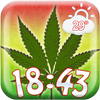 Cannabis Weather Clock Widget icon
