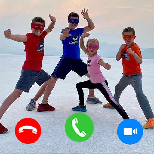 Ninja Kids Fake Call - Fake Video Call Simulation icon