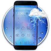 Drizzle Rain Drops Theme on 9Apps