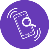 Track my lost phone icon