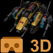 3D VR Space FPS game Cardboard icon