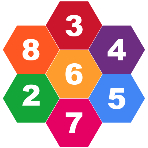 Hexa Games: Hexagon Number Puzzles Collection icon