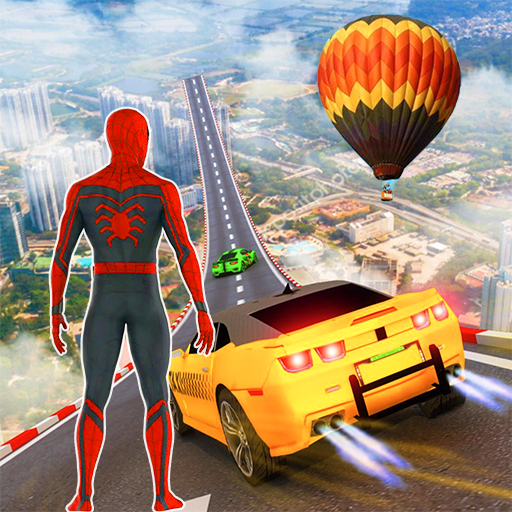 Superhero Mega Ramp Car Stunt icon