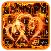 Flaming Heart Keyboard icon