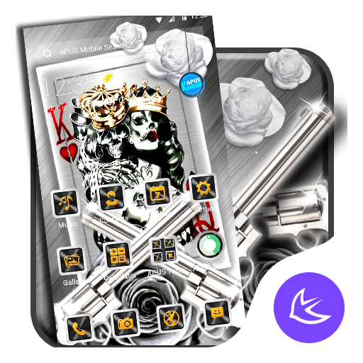 Silver Queen King APUS Launcher theme icon