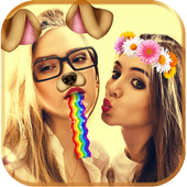 Snap Face Filter and Dog Face icon